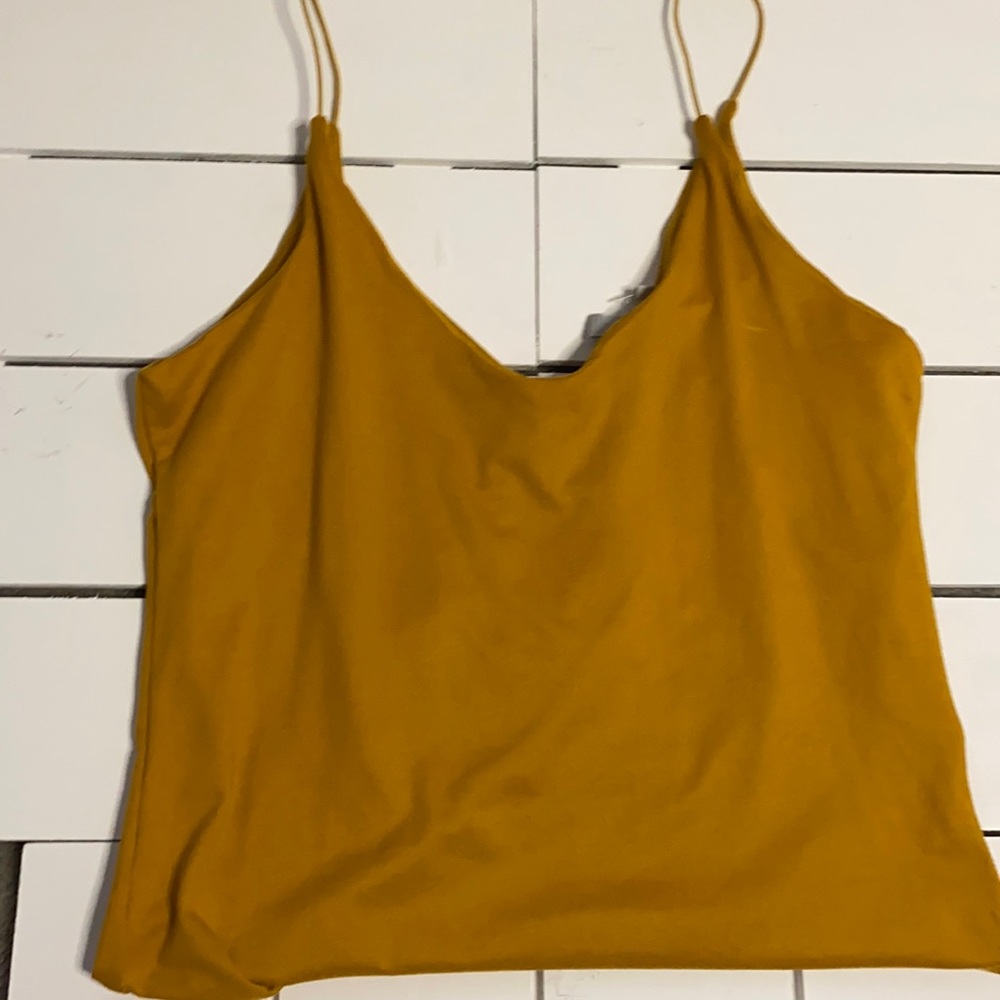 Mustard colored body suit